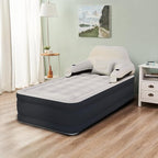 RAPTAVIS Twin Size Air Mattress Inflatable Bed with Pump and Headboard, Blow Up Mattress