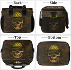 Pardick Insulated Lunch Bag Camo Print Cool Skull Adult Large Reusable Lunch Box Leakproof Cooler Tote Bag Lunchbox Freezable Lunch Bag with Adjustable Strap for Women Men Picnic Work Beach