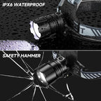 NiaoChao 2Pack Headlamp Rechargeable, 99000 LM Super Bright LED Head Lamp with 3 Modes, 90° Adjustable Head Lights for Forehead, 20+Hrs Runtime & IPX6 Waterproof HeadLamps for Camping Running