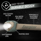 Energizer LED Headlamp PRO (2-Pack), IPX4 Water Resistant Headlamps, High-Performance Head Light for Outdoors, Camping, Running, Storm, Survival LED Light for Emergencies (Batteries Included)