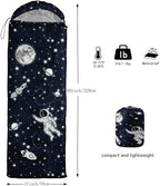 Kids Sleeping Bag for Boys Girls,Checkerboard Cat Print-Lightweight Warm Portable Outdoor Indoor-Waterproof Cold Weather Resistant Sleeping Bag for Camping Hiking