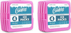 Cool Coolers by Fit + Fresh, Reusable & Long-Lasting Slim Ice Packs, Cold Packs for Lunch Boxes, Ice Packs for Lunch Bags, Purple 8 Pack