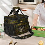 Pardick Camouflage Camo Skull Soft Cooler Bag Insulated Lunch Box for Men & Women, Large Leakproof Lunch Bag Portable Beach Cooler for Work, Picnic, Road Trips,Fishing, Travel, Camping,A-10
