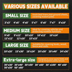 Tarps Heavy Duty Waterproof 5x7 Feet (2 Pack), 10Mil Multipurpose Small Tarp Cover with Metal Grommets and Reinforced Edges, Silver/Brown Tarp by RAINDEWAY