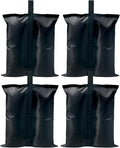 ABCCANOPY Canopy Weights 150 LBS Gazebo Tent Sand Bags,4-Pack Black (Without Sand)