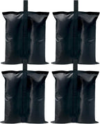 ABCCANOPY Canopy Weights 150 LBS Gazebo Tent Sand Bags,4-Pack Black (Without Sand)