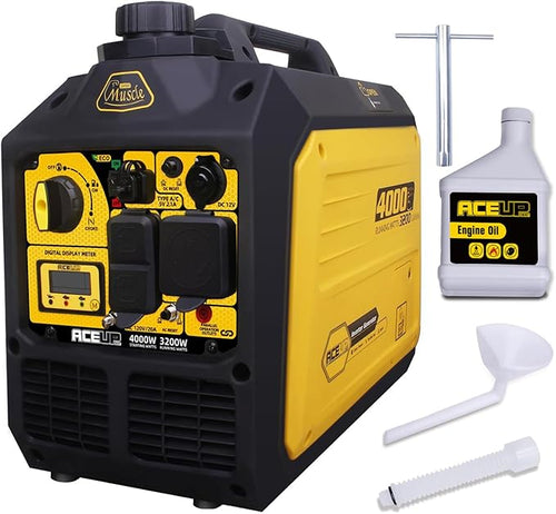 Aceup Energy 4000 Watt Portable Inverter Generator 149cc, Gas Quiet Generator for Home, RV-Ready, EPA Compliant