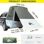 SUV Tent Car Awning, UPF 50++ with Portable Waterproof Storage Bag, Tear-Resistant, Large Space, Good Vision, Smooth Ventilation, Suitable for Outdoor Beach Camping Auto Canopy Shade…