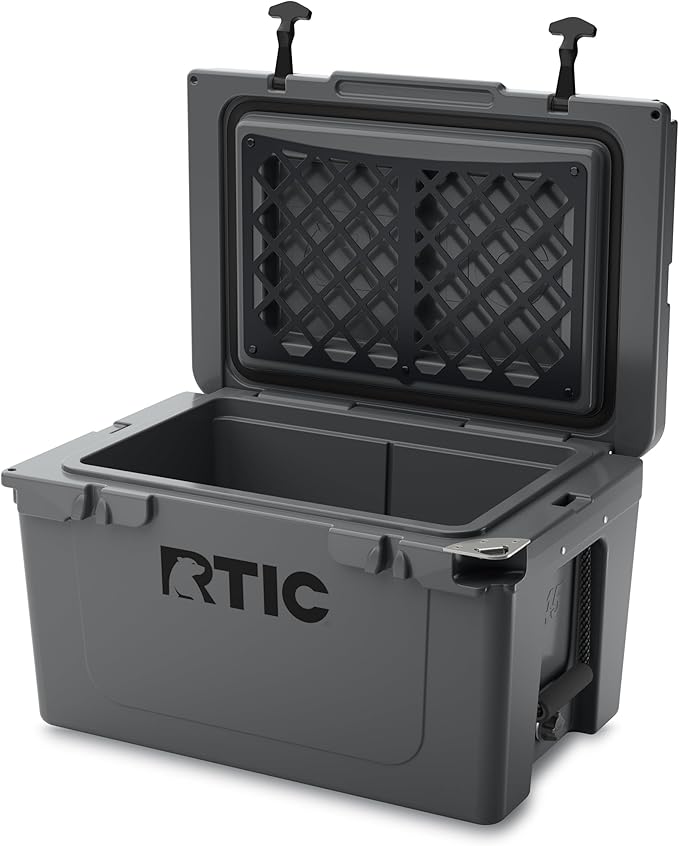 RTIC Ultra-Tough Cooler Hard Insulated Portable Ice Chest Box for Beach, Drink, Beverage, Camping, Picnic, Fishing, Boat, Barbecue