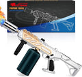 Powerful Propane Torch Gun, Kitchen Grill Torch with Detachable Design, Adjustable Flamethrower Torch Burner for Searing Steak, BBQ, Welding, Camping Charcoal Lighter(Tank Not Included)