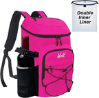 WOLT Cooler Backpack,24 Cans Insulated Backpack Cooler Leakproof,Lightweight Soft Cooler Bag,Camping Cooler,Large Capacity Beach Cooler,Waterproof Travel Cooler Lunch Backpack for Hiking