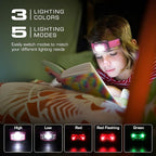EverBrite Rechargeable Headlamp, 2 Pack Kids Headlamp with White/Red/Green Light and Memory Function, Head Lamp for Adult and Kid with 5 Modes, 120° Adjustable LED Headlamp for Camping, Running-Pink