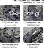 Self-Inflating Camping Mattress - Outdoor Tent Sleeping Pad, Lightweight Compact Air Cushion for Hiking Campsite(Green)