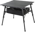 ARROWHEAD OUTDOOR 39" Aluminum Folding Camp Roll Up Table w/Adjustable Height, Undertable Mesh Storage, Carry Bag