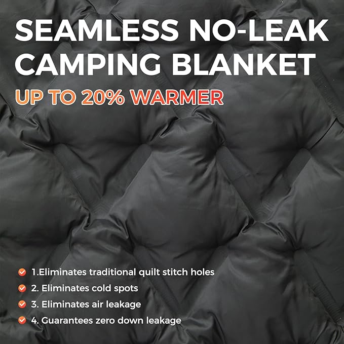 ATEPA Wearable Sleeping Bag, Recycled Warm Winter Camping Blanket Wearable Poncho for Outdoor, Stadium Sports Women Men