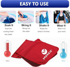 YQXCC Cooling Towel | 2 Pack 47"x12" | Ice Cool for Neck | Soft Breathable Microfiber Chilly | for Yoga, Golf, Gym, Camping, Running, Workout & More Activities