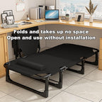 Roll Away Beds for Adults, 4 Positions Adjustable, Camping cot, Sleeping Bed Cots for Adults Outdoor Portable Chaise Lounge Chair for Home Nap Beach Travel