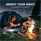 Power Station, AP200L 200W Portable Power Bank 192Wh Solar Generator Camping Station with LED Light,for Outdoor Camping Home