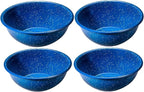 Enamelware for Camping and Backpacking - Cookware Gear Essentials for Camping and Backpacking (Made by Caddis Sports, Inc.) (6 Inch Bowl (8 Pack))