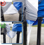 10 Ft Canopy Rain Gutter for Pop Up Canopy, Tent Accessories for Rains, Drainage on Both Sides of Canopy Gutter(Blue)