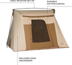 Teton Sports Canvas Tents, Tent for Family Camping in All Seasons, The Right Shelter for Your Base Camp, Waterproof
