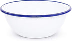 Enamelware Starter Set, 16 piece, Vintage White/Blue
