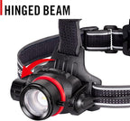 COAST HL8R 2000 Lumen Rechargeable PURE BEAM Focusing LED Headlamp, Black