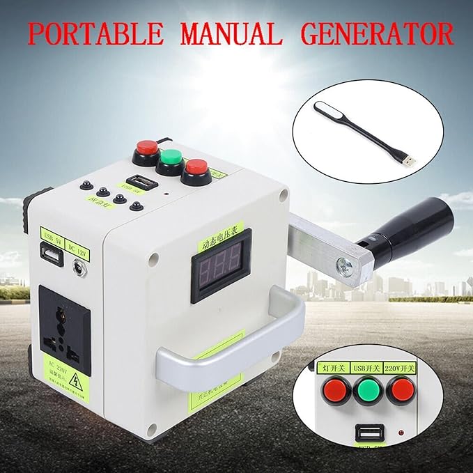Portable High-Power Handheld Generator – 220V DC, 12V, 5V USB Fast Charging, Outdoor Power Supply, Home & Camping AC/DC Power Station