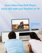 NORTHING 18.5" Portable TV 1080P Full HD, 6500mAh Rechargeable Small TV with Antenna, Stand, HDMI/USB/AV Input, Flat Screen TV for Camping Kitchen RV Car Bedroom