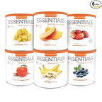 Emergency Essentials MEGA Fruit Kit | Freeze Dried & Dehydrated Fruit Variety | 119 Servings | Up To 30 Year Shelf Life | Apples, Strawberries, Blueberries, Peaches, Bananas, Pineapple