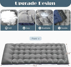 LILYPELLE Lounge Chair with Mattress, Heavy Duty Outside Lounge Chair Outdoor Portable Folding Lounge Chairs Sleeping Cots Bed for Camping, Pool, Beach, Patio
