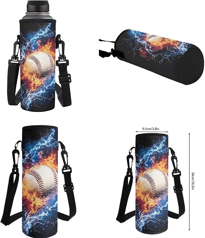 Baseball Backpack and Lunchbox Boys Sports Backpack Lightweight Trendy Kids Bookbag and Lunch Box Set Boys 4 Piece School Bag for Boys 6-7 Travel Outdoor Daypack Camping