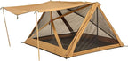 Mouflon Glamping Tent for 3 People – Outdoor Camping Tent – Perfect for Festivals, Glamping – Lightweight Cotton Tent with 360° Panoramic View | Luxury 3-Person Tent