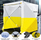 Pop Up Work Tent Instant Tool-Free Setup Portable Shelter for Outdoor Worksite, Construction, Gardening,Roadside Repairs,Emergency Shelter- Waterproof & UV Resistant Canopy 6ft x 6ft x 6.6ft