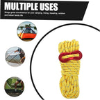 Kisangel 4sets Tent Ropes with Buckle Lightweight Outdoor Canopy Fixing Tools for Camping Hiking and Backpacking Reflective Each