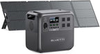 BLUETTI AC180 Solar Generator with 200W Solar Panel (Ships Separately), 1152Wh Portable Power Station w/ 4 1800W (2700W Surge) AC Outlets, LFP Power for Outdoor Camping, Trip, Power Outage