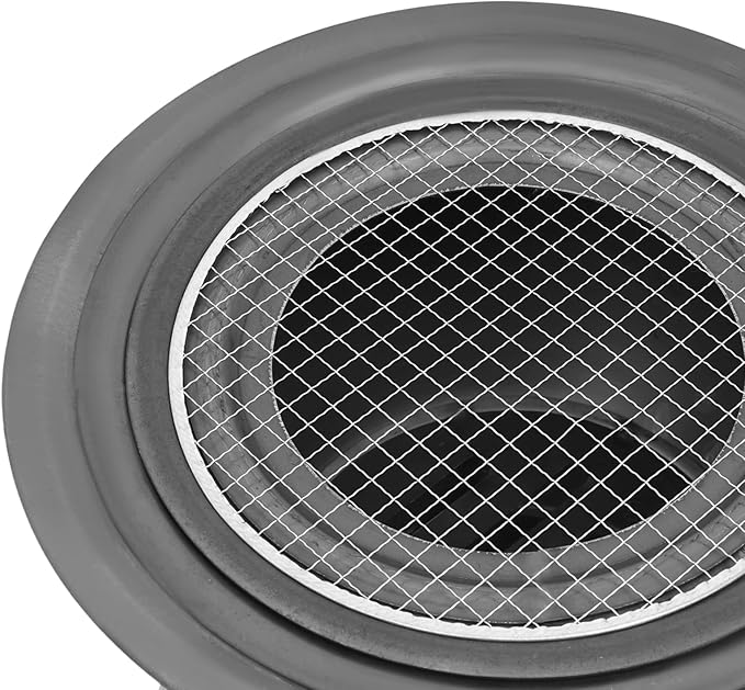 Wood Burning Stove with Grill Rack, Portable Camping Rocket Stove Chimney Charcoal Grill & 3 stove rings, for Outdoor Backyard Cooking, Picnic and Barbecue (Silver+Grey, 16.9 in)