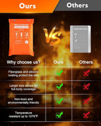 Emergency Fireproof Cloak for Home Essentials - Mondoshop Safe Fire Escape Cloak for Adults - Fire Retardant Suits Wrap Body for People