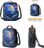 Galaxy Backpack for School Boys 6-7 Preschool Backpack Kids Kindergarten School Book Bags Lightweight Kindergarten Bagpack with Lunch Bag and Pencil Case 3 in 1