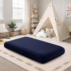 2 Pack Kids Air Mattress Fitted Sheet Only Compatible with Intex Cozy Kidz, Navy Toddler Inflatable Mattress Sheets for Travel Camping Airbed & Sleepover Party