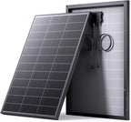 N-Type 16BB 100 Watt Solar Panel, 100W Solar Panel with 25% High Efficiency Monocrystalline PV Module, Compact Space-Saving for RV, Van, Marine and Off-Grid 12V System