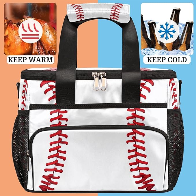 AUUXVA Cooler Bag Large Camping Cooler Tote Lunch Cooler Bag Leakproof Insulated Waterproof Lunch Box