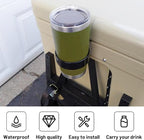Cooler Beverage Holder, Cooler Cup Holder Compatible with YETI Tundra Coolers, Compatible with RTIC Coolers, Cooler Accessory, Medium, Black