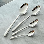 24 Pieces Utensil Sets for 6, Stainless Steel Silverware Set, Luxury Cutlery Sets for Camping, Afternoon tea, Hotel, Dishwasher Safe