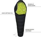Teton LEEF Lightweight Mummy Sleeping Bag for Camping, Hiking, Backpacking; Cold Weather Option, Compression Sack Included