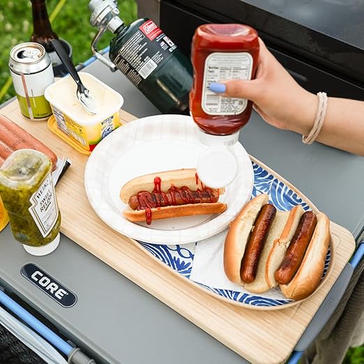 CORE Trash Bag Holder | Fits The 4 Foot Outdoor FlexRail Camp & Cook Table | Portable for Beach, Picnic, Backyards, BBQ, Tailgate, Patio, and Party