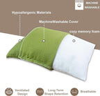 Travel Pillow Backpacking Pillow, Compressible Memory Foam Pillow Breathable Cover for Travel Airplane Hiking and Car