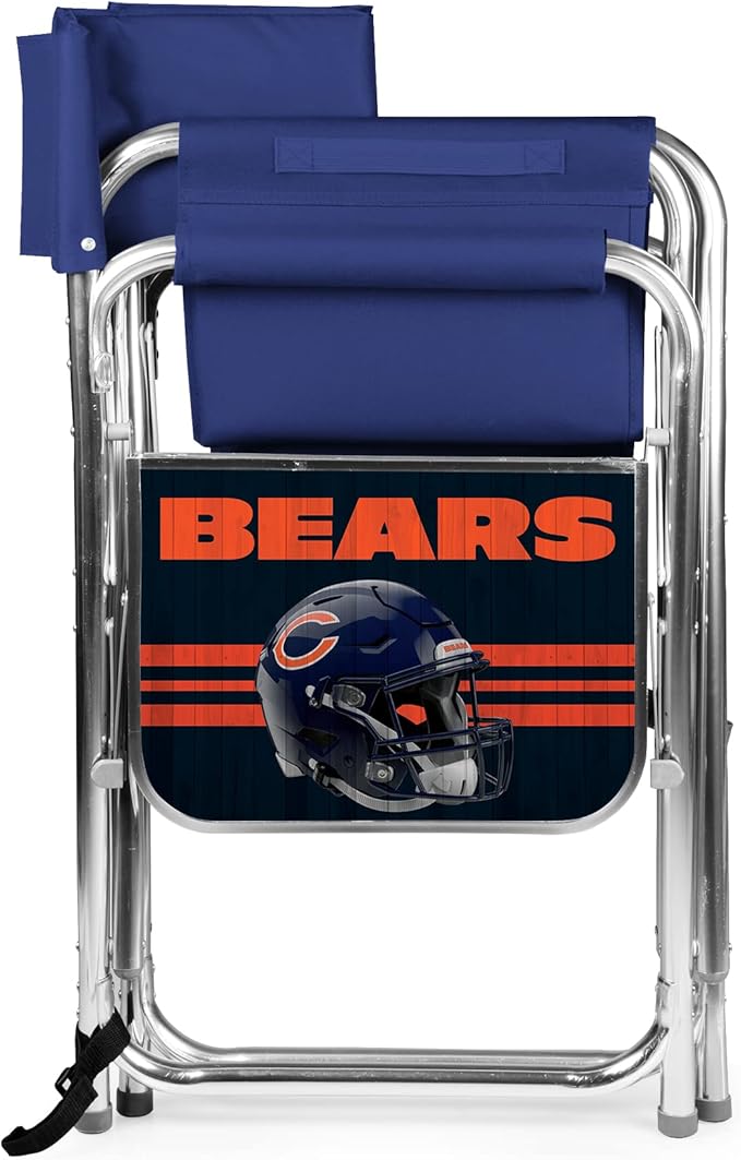 Picnic TIME NFL Unisex-Adult NFL Sports Chair with Side Table, Beach Chair, Camp Chair for Adults