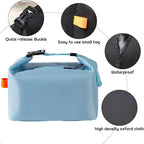 YUDANSI Fashion Lunch Bags for Men Women- Reusable Insulated Leakproof Lunch Box Tote Bag, Cool Bags for Adults,Thermal Cooler Bag for Work Picnic Travel -8L (Blue)
