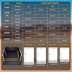 Truck Bed Tent, Waterproof PU3000mm Pickup Truck Tent for Camping Bed, 2-3 Person Sleeping Truck Tent, Portable for Car Camping